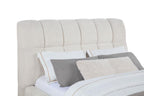 Home & Sleep Outlet - Nollet 48-inch Upholstered Queen Panel Platform Bed Cream