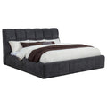 Home & Sleep Outlet - Nollet 48-inch Upholstered Eastern King Platform Bed Grey