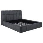 Home & Sleep Outlet - Nollet 48-inch Upholstered Eastern King Platform Bed Grey