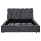 Home & Sleep Outlet - Nollet 48-inch Upholstered Eastern King Platform Bed Grey