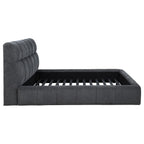 Home & Sleep Outlet - Nollet 48-inch Upholstered Eastern King Platform Bed Grey