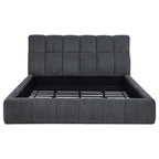 Home & Sleep Outlet - Nollet 48-inch Upholstered California King Platform Bed Grey