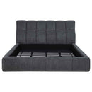 Nollet 48-inch Upholstered California King Platform Bed Grey
