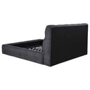 Nollet 48-inch Upholstered California King Platform Bed Grey