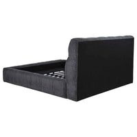 Nollet 48-inch Upholstered California King Platform Bed Grey