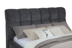 Home & Sleep Outlet - Nollet 48-inch Upholstered California King Platform Bed Grey