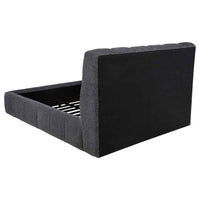 Nollet 48-inch Upholstered Queen Panel Platform Bed Grey