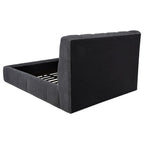 Home & Sleep Outlet - Nollet 48-inch Upholstered Queen Panel Platform Bed Grey