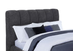 Home & Sleep Outlet - Nollet 48-inch Upholstered Queen Panel Platform Bed Grey
