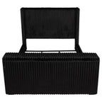 Centergrove Upholstered Eastern King Wingback TV Bed Black