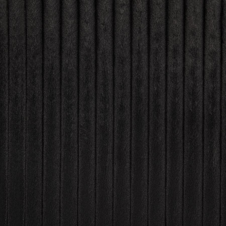 Centergrove Upholstered Eastern King Wingback TV Bed Black