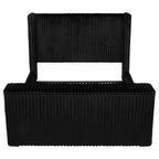 Centergrove Upholstered California King Wingback TV Bed Black