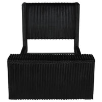 Centergrove Upholstered Queen Wingback TV Bed Black