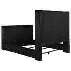 Home & Sleep Outlet - Centergrove Upholstered Queen Wingback TV Bed Black