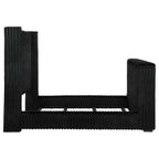 Home & Sleep Outlet - Centergrove Upholstered Queen Wingback TV Bed Black