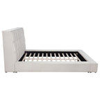 Home & Sleep Outlet - Dreux Upholstered Eastern King Panel Platform Bed Cream