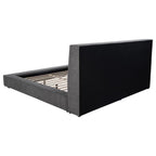 Home & Sleep Outlet - Dreux Upholstered Queen Panel Platform Bed Grey