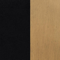 Blaire Upholstered Eastern King Wingback Platform Bed Black