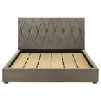 Home & Sleep Outlet - Delsea Upholstered Eastern King Platform Bed Light Brown