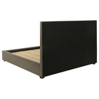 Home & Sleep Outlet - Delsea Upholstered Queen Panel Platform Bed Light Brown