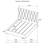 Home & Sleep Outlet - Delsea Upholstered Queen Panel Platform Bed Light Brown
