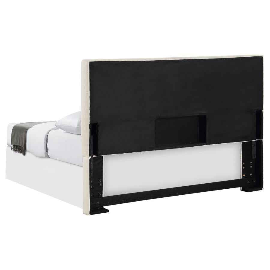 Pirro Upholstered King Panel Headboard Sand
