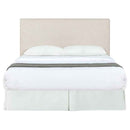 Pirro Upholstered Queen or Full Panel Headboard Sand