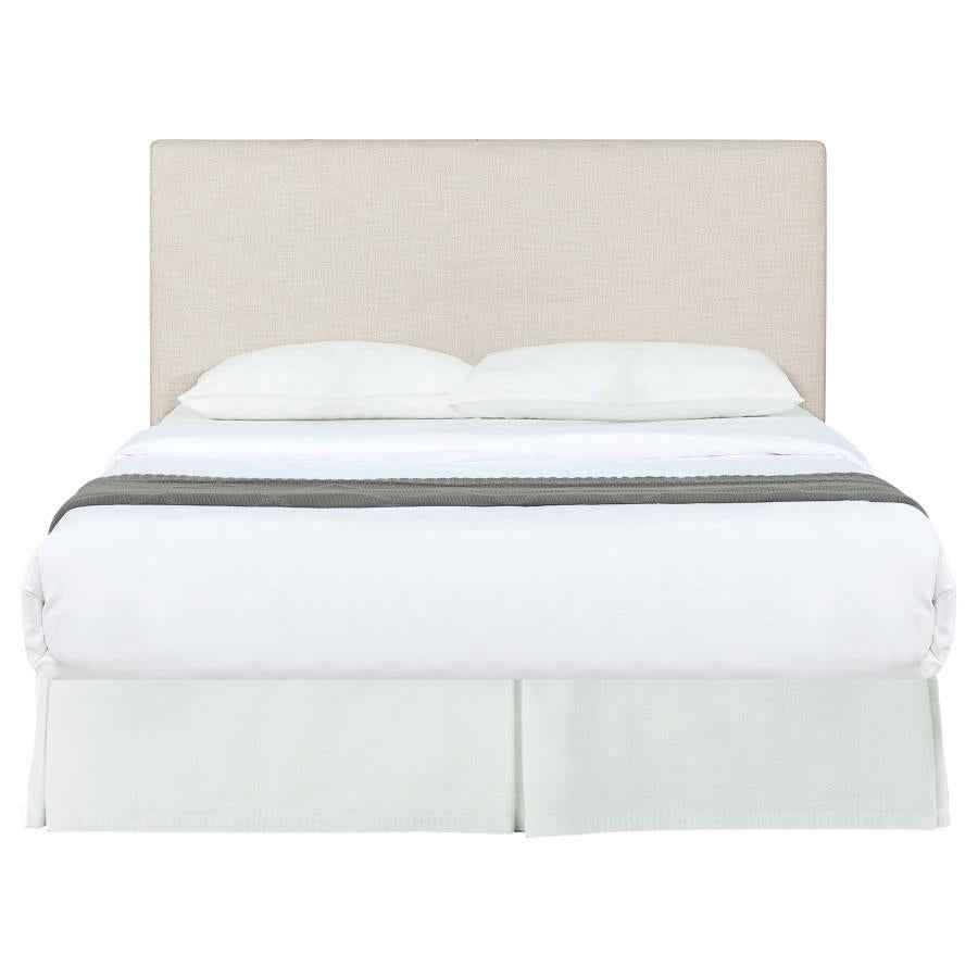 Pirro Upholstered Queen or Full Panel Headboard Sand