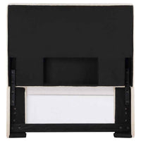 Pirro Upholstered Twin Panel Headboard Sand
