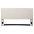Izzy Upholstered King Panel Headboard Sand