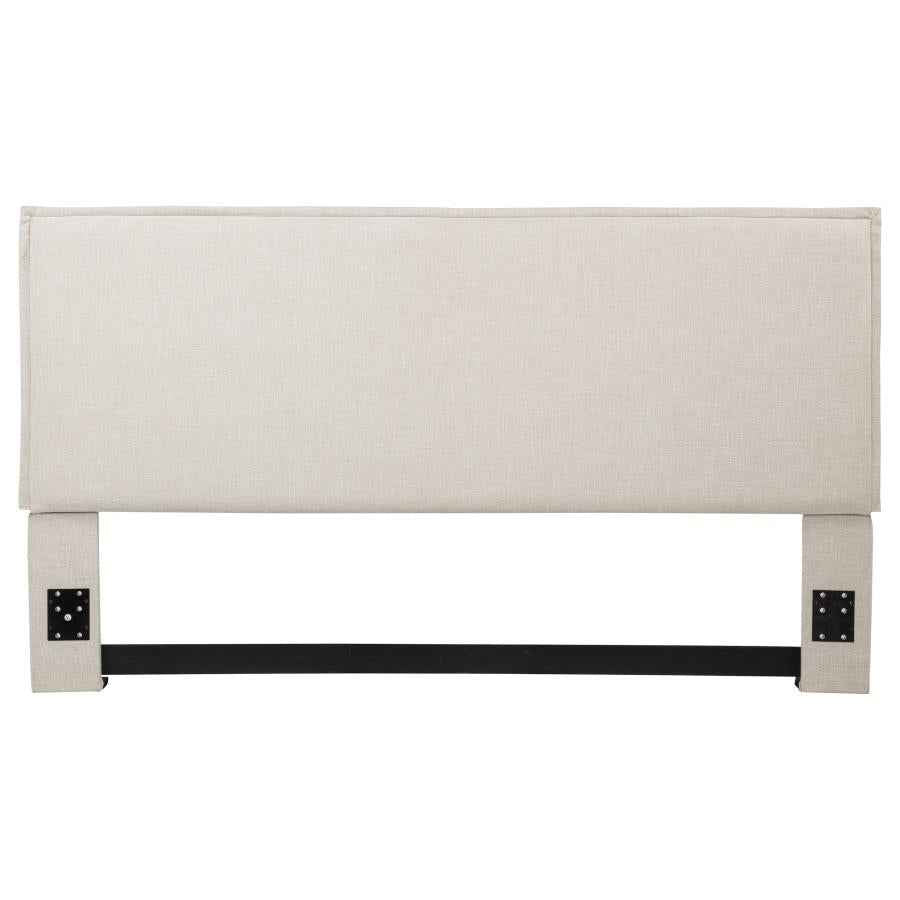 Izzy Upholstered King Panel Headboard Sand