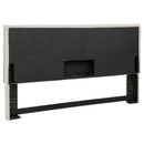 Izzy Upholstered King Panel Headboard Sand