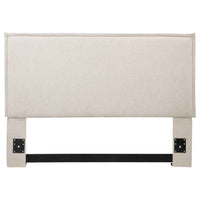 Izzy Upholstered Queen or Full Panel Headboard Sand