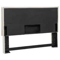 Izzy Upholstered Queen or Full Panel Headboard Sand