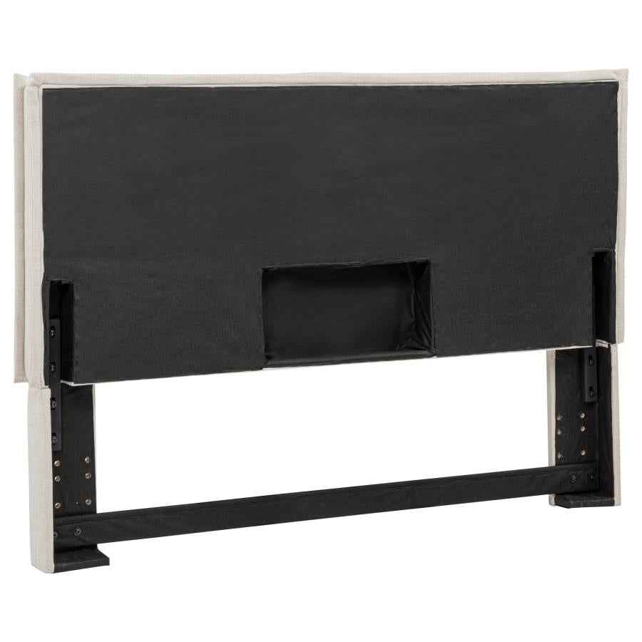 Izzy Upholstered Queen or Full Panel Headboard Sand