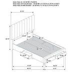 Home & Sleep Outlet - Wheatland 4-drawer Upholstered Full Storage Bed Light Brown