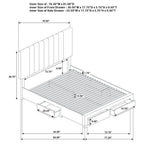 Home & Sleep Outlet - Wheatland 4-drawer Upholstered Eastern King Storage Bed Brown