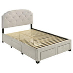 Home & Sleep Outlet - Marianna 4-drawer Upholstered Full Storage Bed Cream