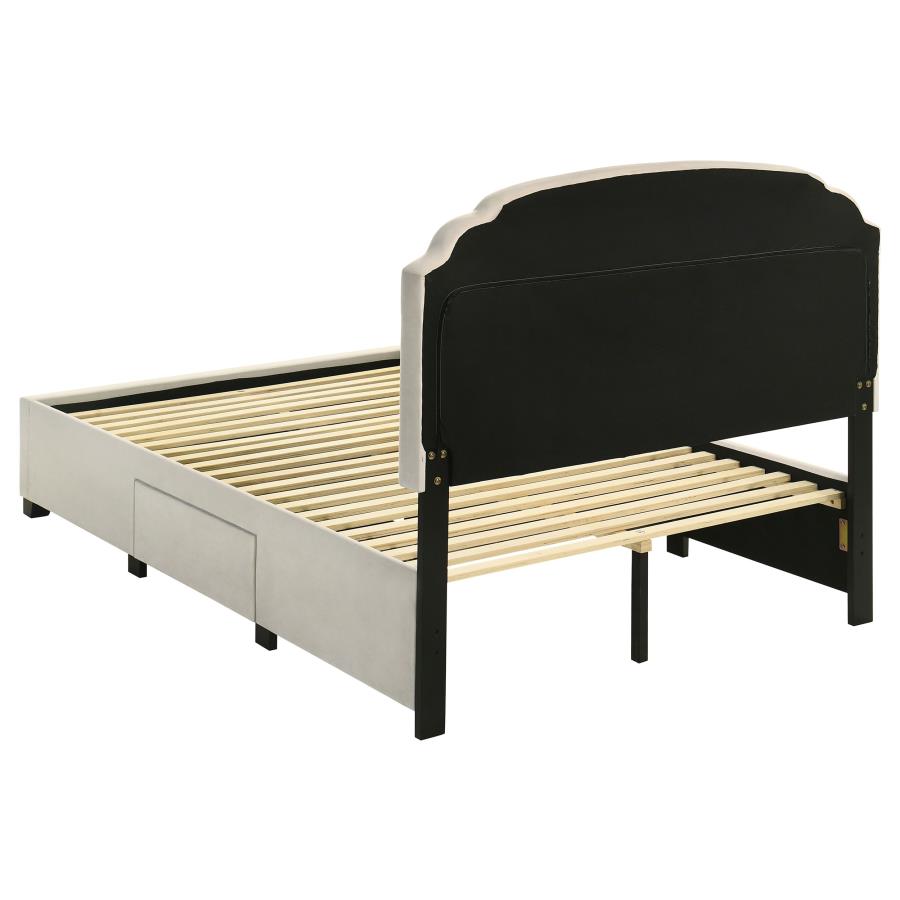 Home & Sleep Outlet - Marianna 4-drawer Upholstered Full Storage Bed Cream