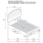 Home & Sleep Outlet - Marianna 4-drawer Upholstered Full Storage Bed Cream