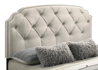 Marianna 4-drawer Upholstered Eastern King Storage Bed Cream