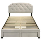 Home & Sleep Outlet - Marianna 4-drawer Upholstered Queen Storage Bed Cream