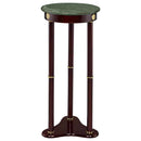 Edie Round Marble Top Plant Stand Merlot