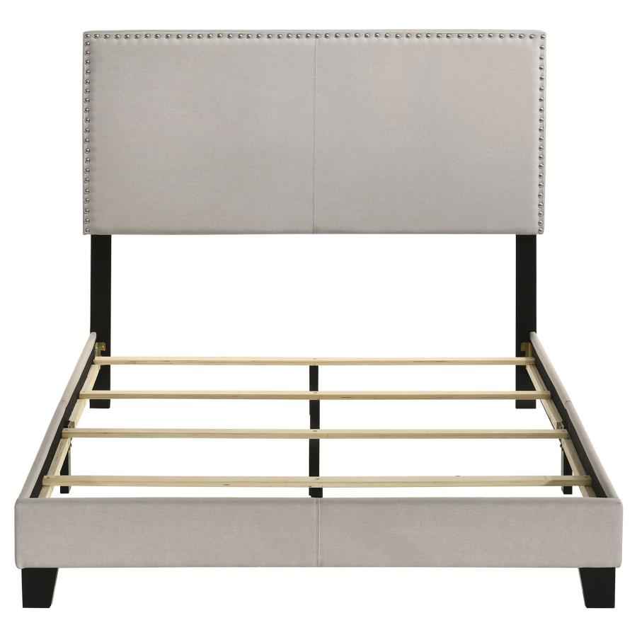 Boyd Upholstered Full Panel Bed Ivory