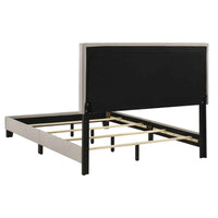 Boyd Upholstered Full Panel Bed Ivory