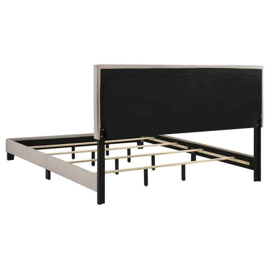 Boyd Upholstered California King Panel Bed Ivory