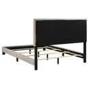 Boyd Upholstered Queen Panel Bed Ivory