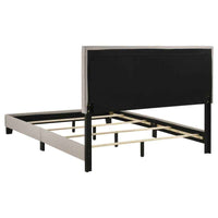 Boyd Upholstered Queen Panel Bed Ivory
