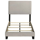Boyd Upholstered Twin Panel Bed Ivory