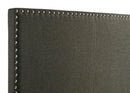 Boyd Upholstered Twin Panel Bed Charcoal